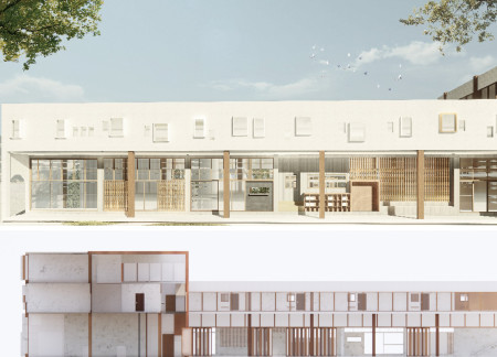 Charred Wooden Shingles and Cross-Laminated Timber Define Multifunctional Urban Oasis  