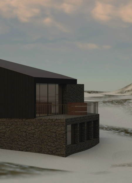 Basalt and Timber Blending with Geothermal Energy in a Contemporary Spa Retreat