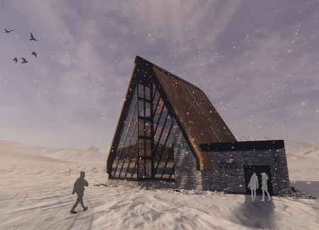 Cross-Laminated Timber Spa Integrating Natural Basalt and Modular Design for Enhanced Visitor Experience  