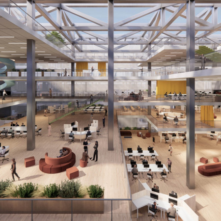 Charred Wooden Shingles and Cross-Laminated Timber Panels Shaping a Multifunctional Community Hub  