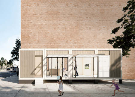 Charred Wooden Shingles and Cross-Laminated Timber Unite in Versatile Community Spaces
