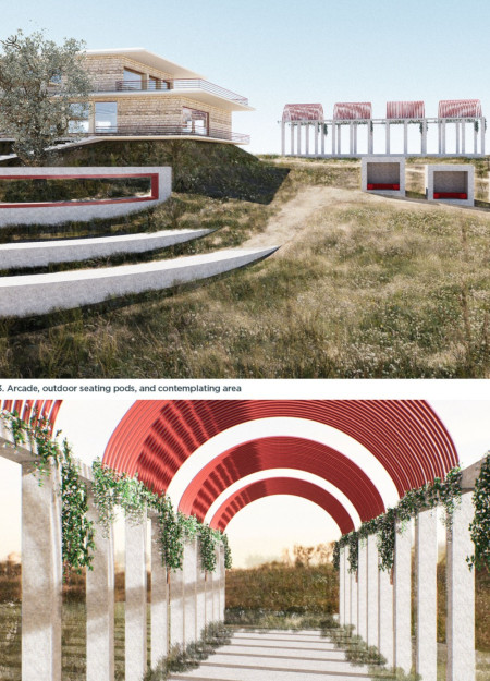 Natural Stone and Steel Integration in a Flexible Workplace for Sustainable Community Engagement