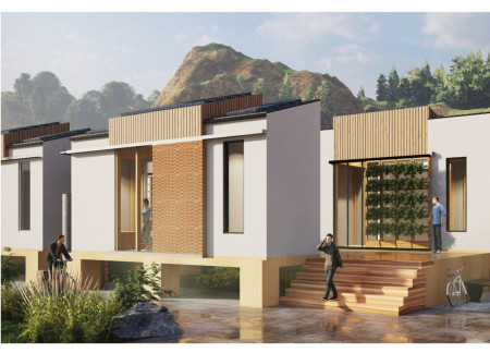 Reclaimed Redwood and Permeable Pathways in a Coastal Retreat