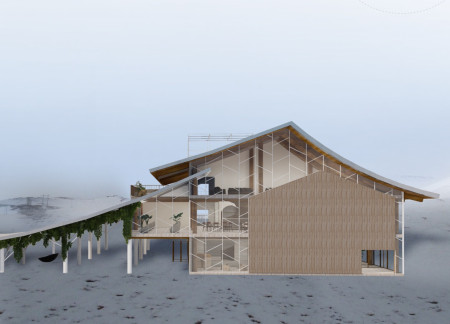 Charred Wooden Shingles And Cross-Laminated Timber Define A Sustainable Community Hub