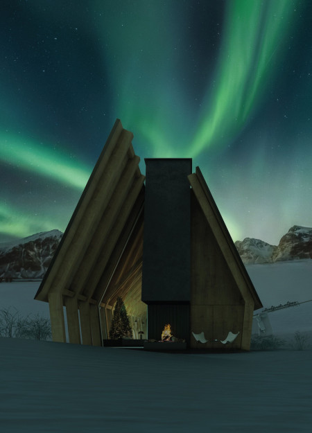 Charred Wooden Shingles and Reclaimed Timber Create A Sustainable Community Hub  
