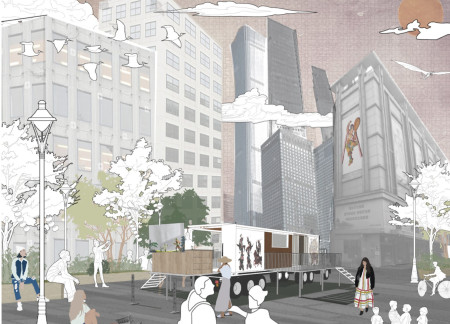 Charred Wooden Shingles and Cross-Laminated Timber Panels Enhance Community Space Functionality  
