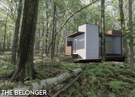 Charred Wooden Shingles and Cross-Laminated Timber Panels Shape a Community Hub Embracing Nature