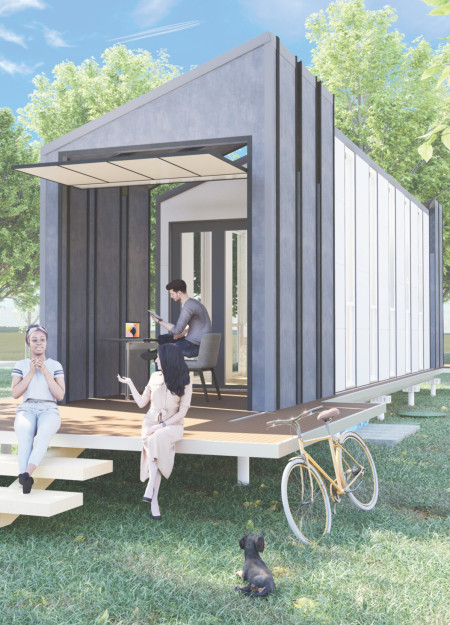 Flexible Living Spaces Constructed with High-Performance Insulated Panels and Bifold Access Doors  
