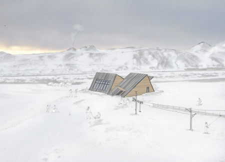 Charred Wooden Shingles and Expansive Glass Elevate Multifunctional Community Space