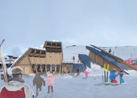 Charred Wooden Shingles and Glass Facade Create A Sustainable Community Hub