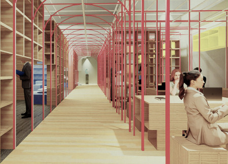 Translucent Polycarbonate Facades and Sustainable Copper Accents Define A Modern Collaborative Workspace