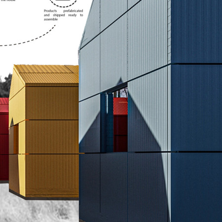 Charred Wooden Shingles and Cross-Laminated Timber Panels Redefine Sustainable Living Spaces