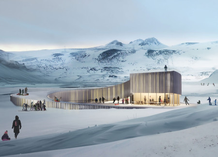 Charred Wooden Shingles and Cross-Laminated Timber Panels Define a Multifunctional Community Hub  