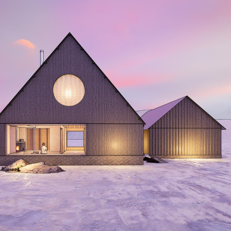 Charred Wood Shingles and Glass Façades Define Sustainable Living in Urban Context  