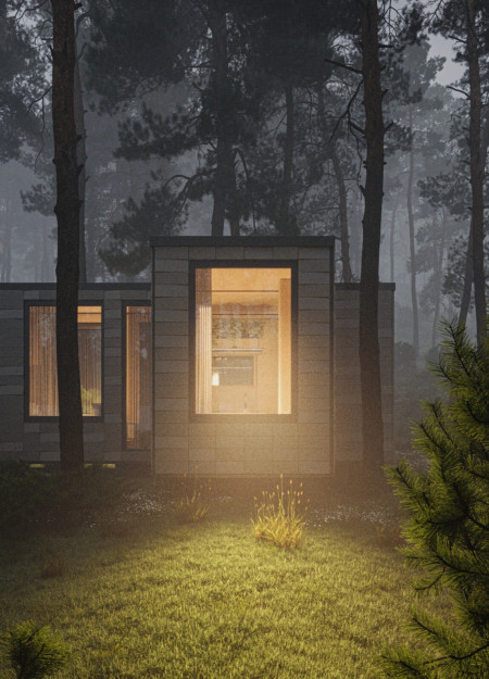 Charred Wooden Shingles and Cross-Laminated Timber Panels Define Sustainable Urban Living