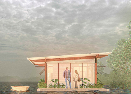 Floating Community Units Crafted with Local Timber and Biogas Systems for Sustainable Living