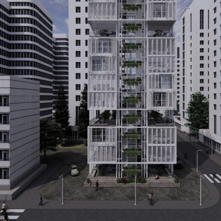 Cross-Laminated Timber and Charred Shingles Creating a Sustainable Community Hub  