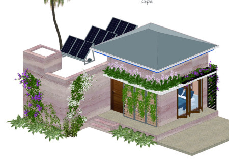 Charred Wooden Shingles and CLT Panels Define a Sustainable Community Space  
