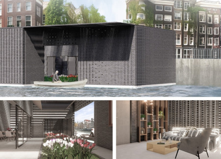 Charred Wooden Shingles And Reinforced Concrete Create An Inviting Community Space