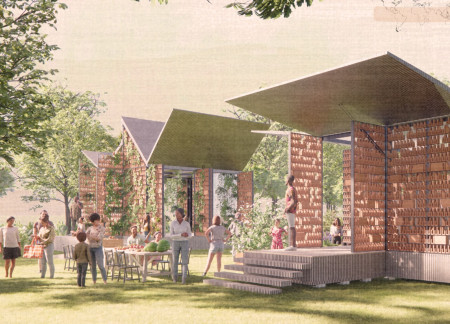 Vertical Orchard Housing Utilizing Terracotta Screens and Flexible Modular Design  