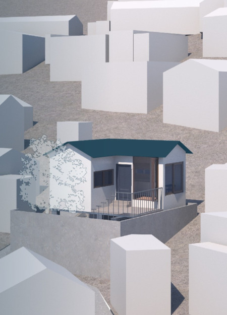 Charred Wooden Shingles and Cross-Laminated Timber Enveloping Community Space  