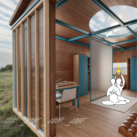 Charred Wooden Shingles and Cross-Laminated Timber Panels in a Versatile Community Hub  