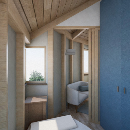 Charred Wooden Shingles and Cross-Laminated Timber Create a Versatile Community Space  