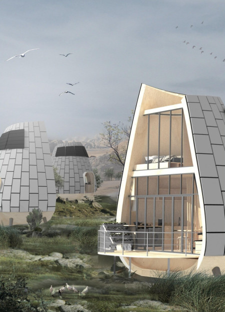 Charred Wooden Shingles and Cross-Laminated Timber Elevate a Community Center’s Sustainable Design  