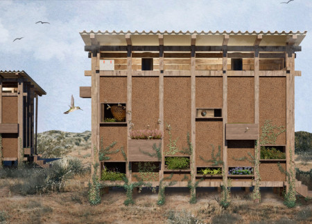 Micro-Ecosystem Built With Recycled Materials and Modular Design for Sustainable Living