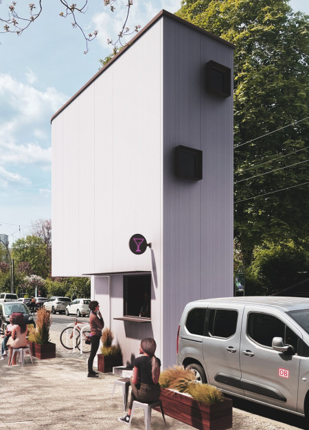 Charred Wooden Shingles and Cross-Laminated Timber Form a Sustainable Living Space 
