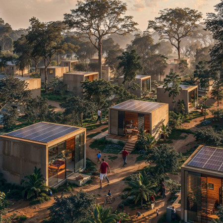 Charred Wooden Shingles and Cross-Laminated Timber Panels Define a Sustainable Community Hub  
