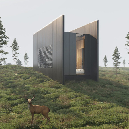 Charred Wooden Shingles and Local Stone Create a Flexible Community Hub