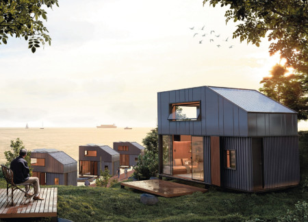 Charred Wooden Shingles And Recycled Materials Form A Sustainable Community Hub