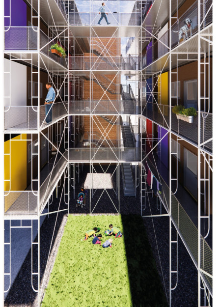 Charred Wooden Shingles and Cross-Laminated Timber Create a Versatile Community Hub