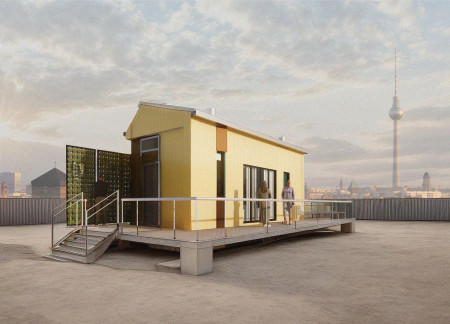 Modular Living with Insulated Panels and Movable Walls in a Rooftop Setting