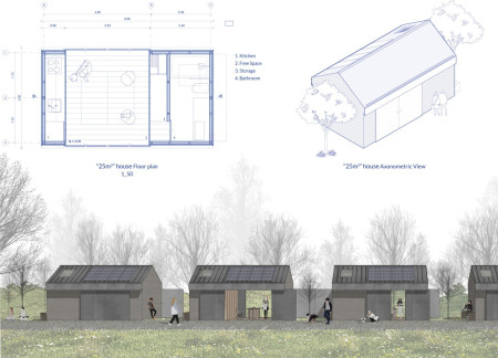 Charred Wooden Shingles and Expansive Glass Facades in a Sustainable Community Hub