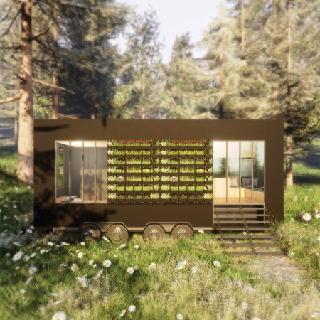 Charred Wooden Shingles and Cross-Laminated Timber Envelop a Multifunctional Community Space  