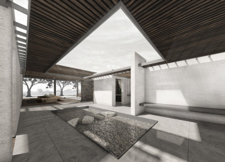 Charred Wooden Shingles and Cross-Laminated Timber Define Sustainable Community Integration