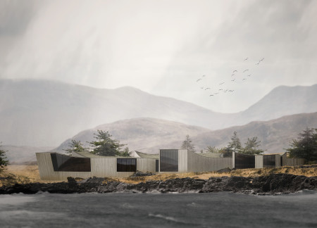 Cross-Laminated Timber Panels and Charred Shingles Shape A Multifunctional Community Space
