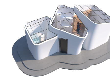 Geometric Volumes With Light Gauge Steel and Kingspan Glazing in Compact Residential Design  