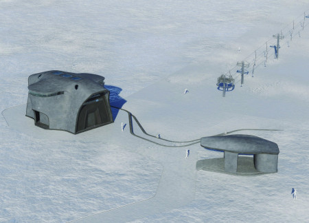 Geothermal Heating and Curvilinear Form in a Community Ski Facility  