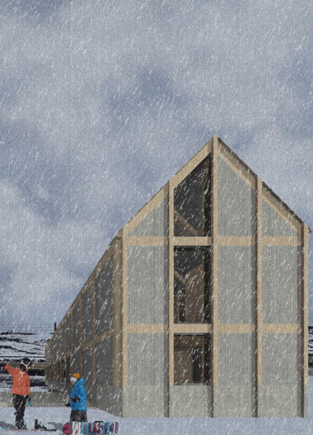 Charred Wooden Shingles and Cross-Laminated Timber Panels Define a Sustainable Community Hub  