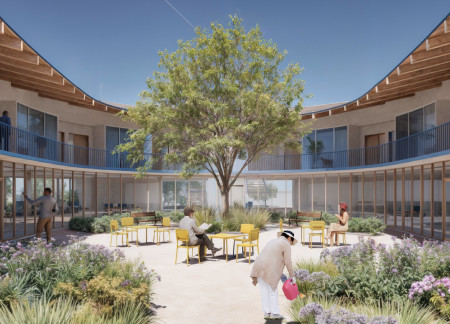 Hospice Care Facility Integrating Natural Light with Circular Layout and Sustainable Wood Elements