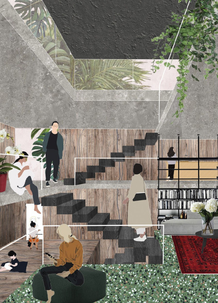 Charred Wooden Shingles and Cross-Laminated Timber Panels Define A Sustainable Community Hub  