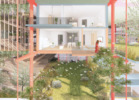 Charred Shingles and Steel Frames Redefining Urban Living Through Modular Housing  