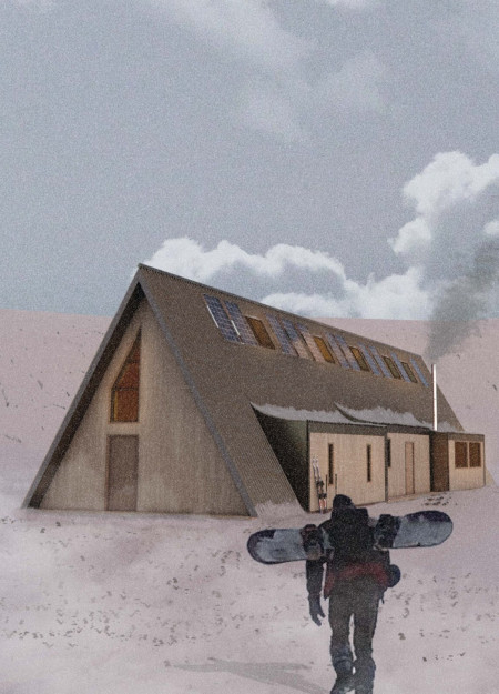 Charred Wooden Shingles and Reclaimed Materials Foster Community Engagement in a Remote Cabin  