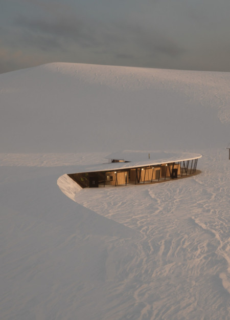 S-Shaped Embankment Constructed with Polyurethane-Sealed Timber Cladding for Recreational Facilities  