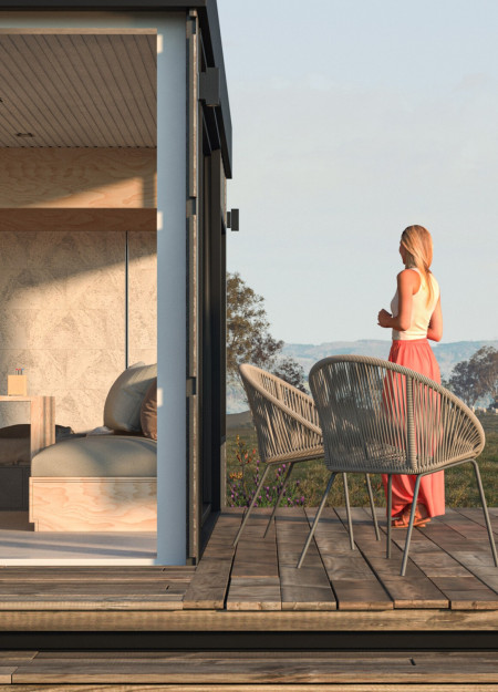 Charred Wooden Shingles and Cross-Laminated Timber Define an Eco-Conscious Community Space