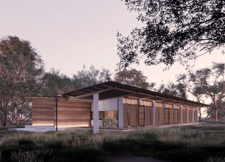 Charred Wooden Shingles and Cross-Laminated Timber Create a Cohesive Community Hub