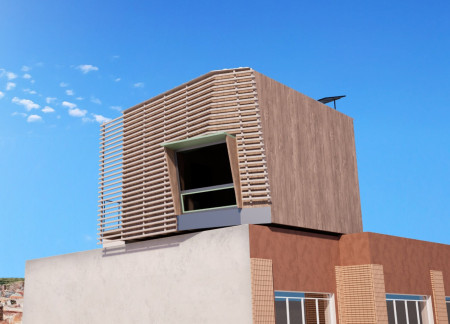Charred Wooden Shingles and Cross-Laminated Timber Panels Define A Community-Centric Urban Hub